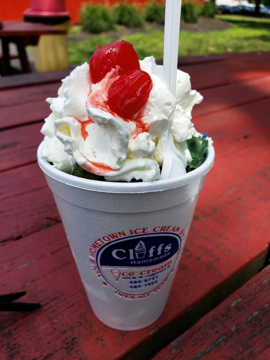 Cotton Candy Ice Cream Sundae