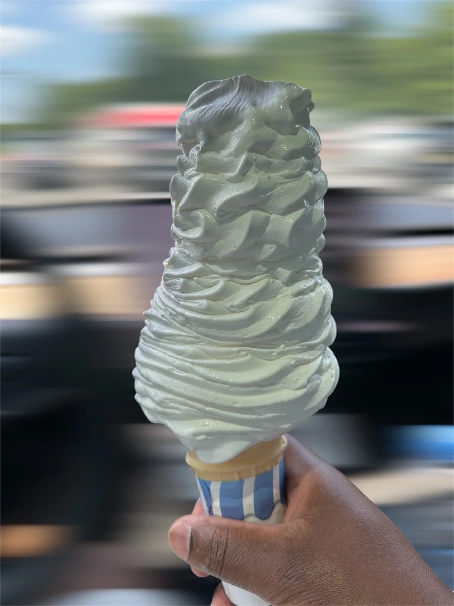Soft Vanilla Ice Cream Cone