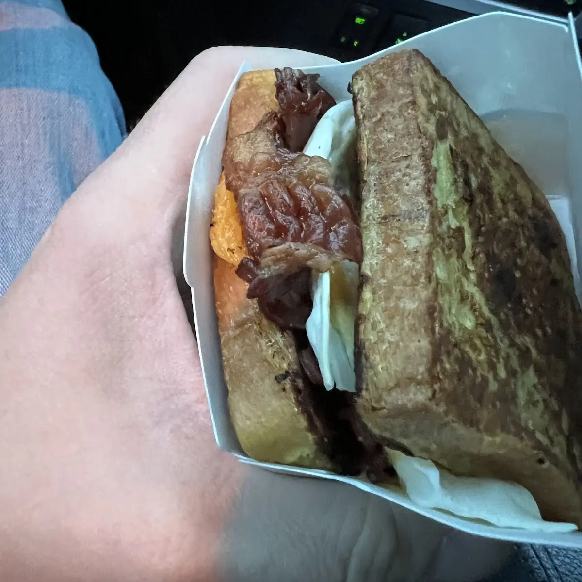 French Toast Bacon Egg and Cheese