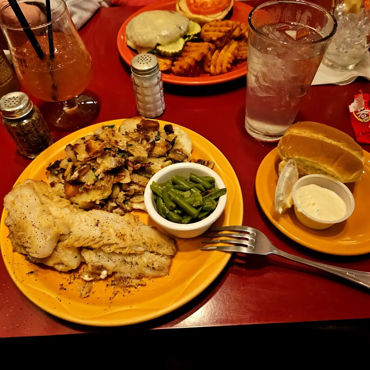 Grilled Walleye with Loaded Fries