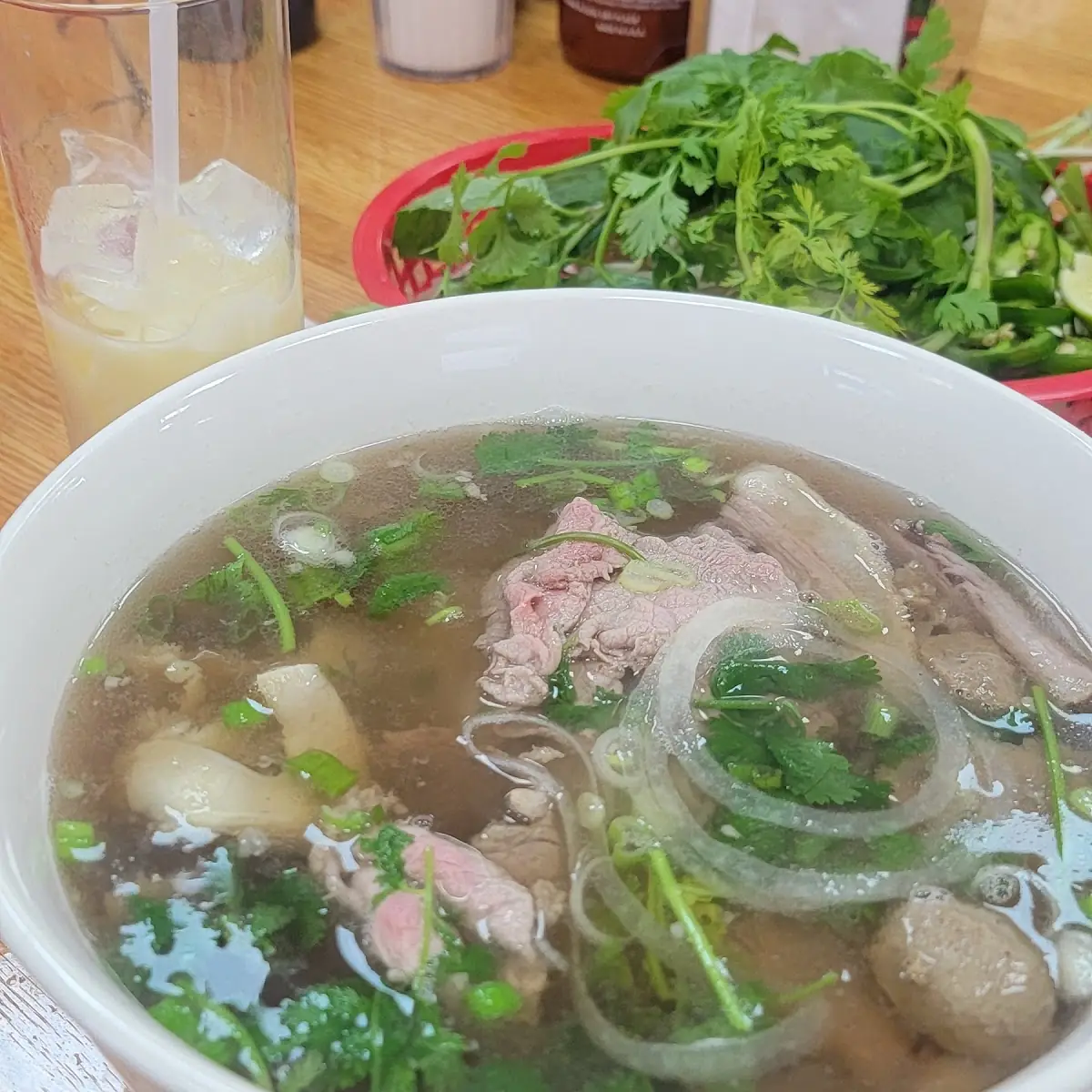 Beef Pho with Fresh Herbs