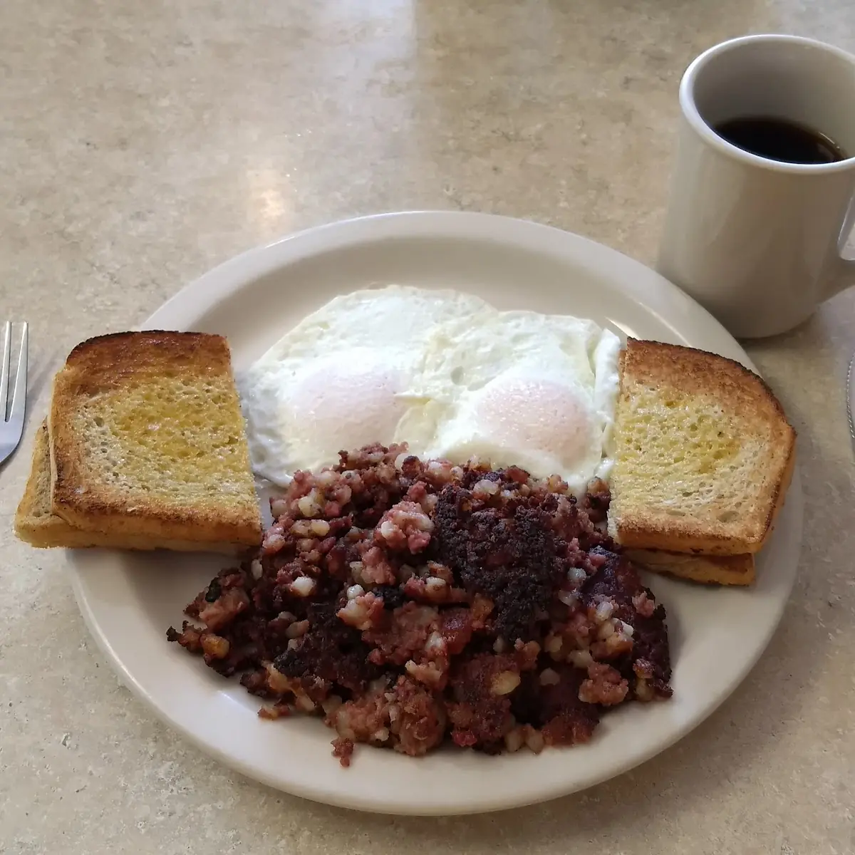 Corned Beef Hash and Eggs