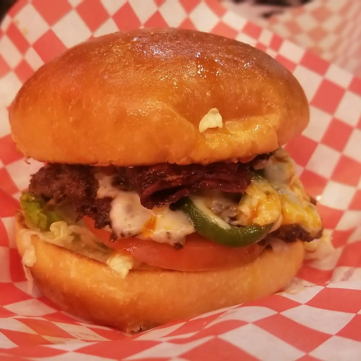 Double Cheeseburger with Turkey Bacon