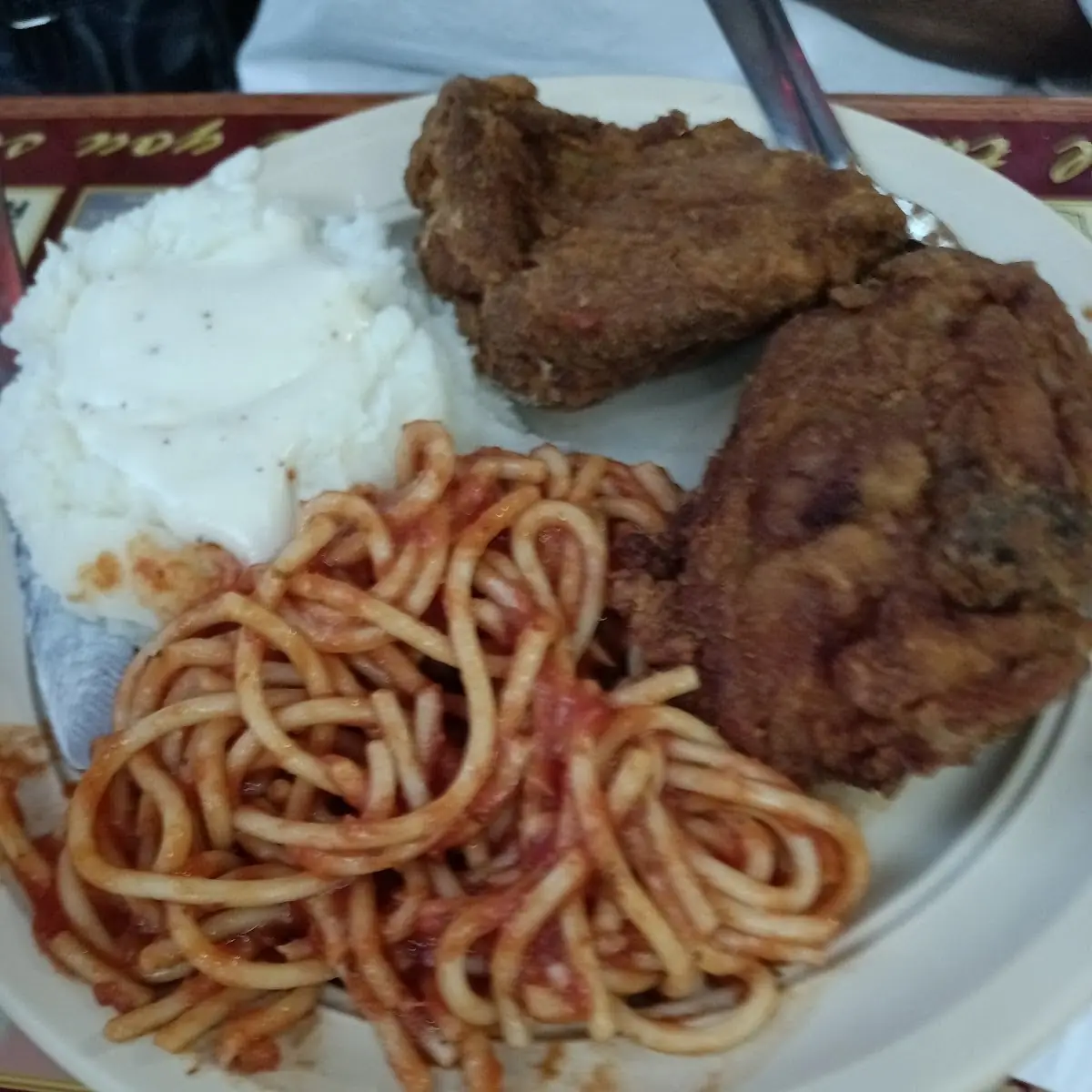Fried Chicken Spaghetti
