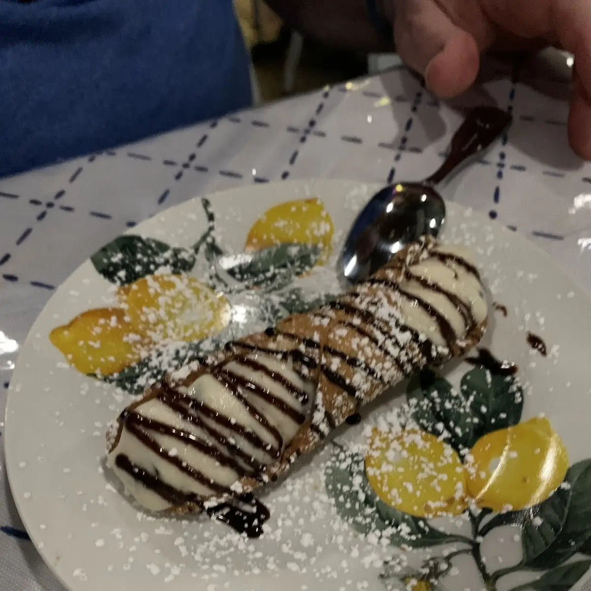 Homemade Cannoli Filled