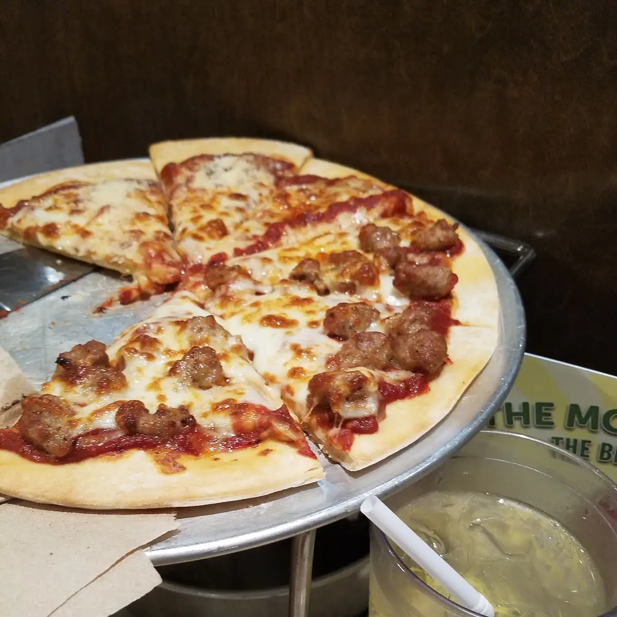 Sausage and Extra Cheese Pizza