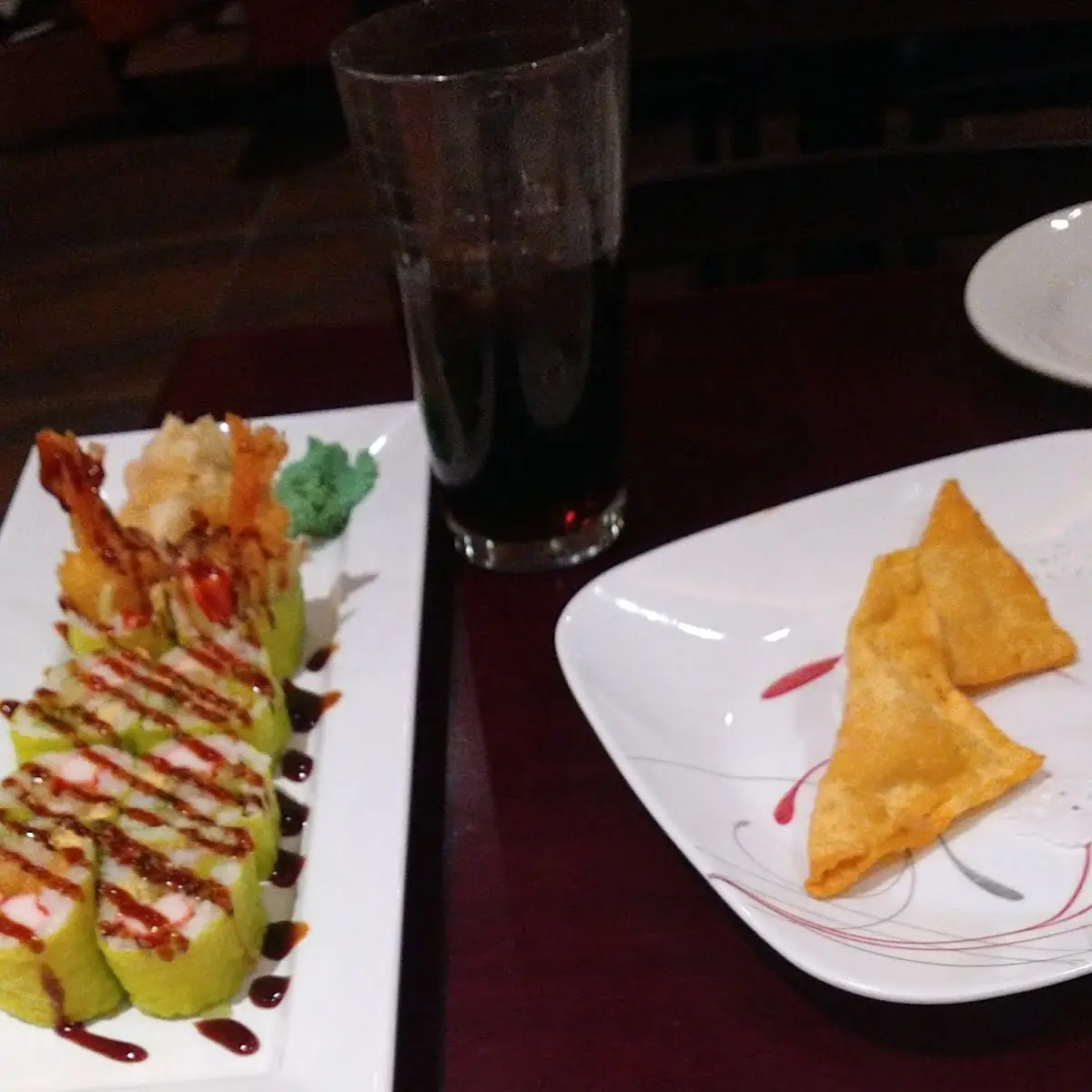 Crunchy Roll Crab Rangoon Mongolian Beef