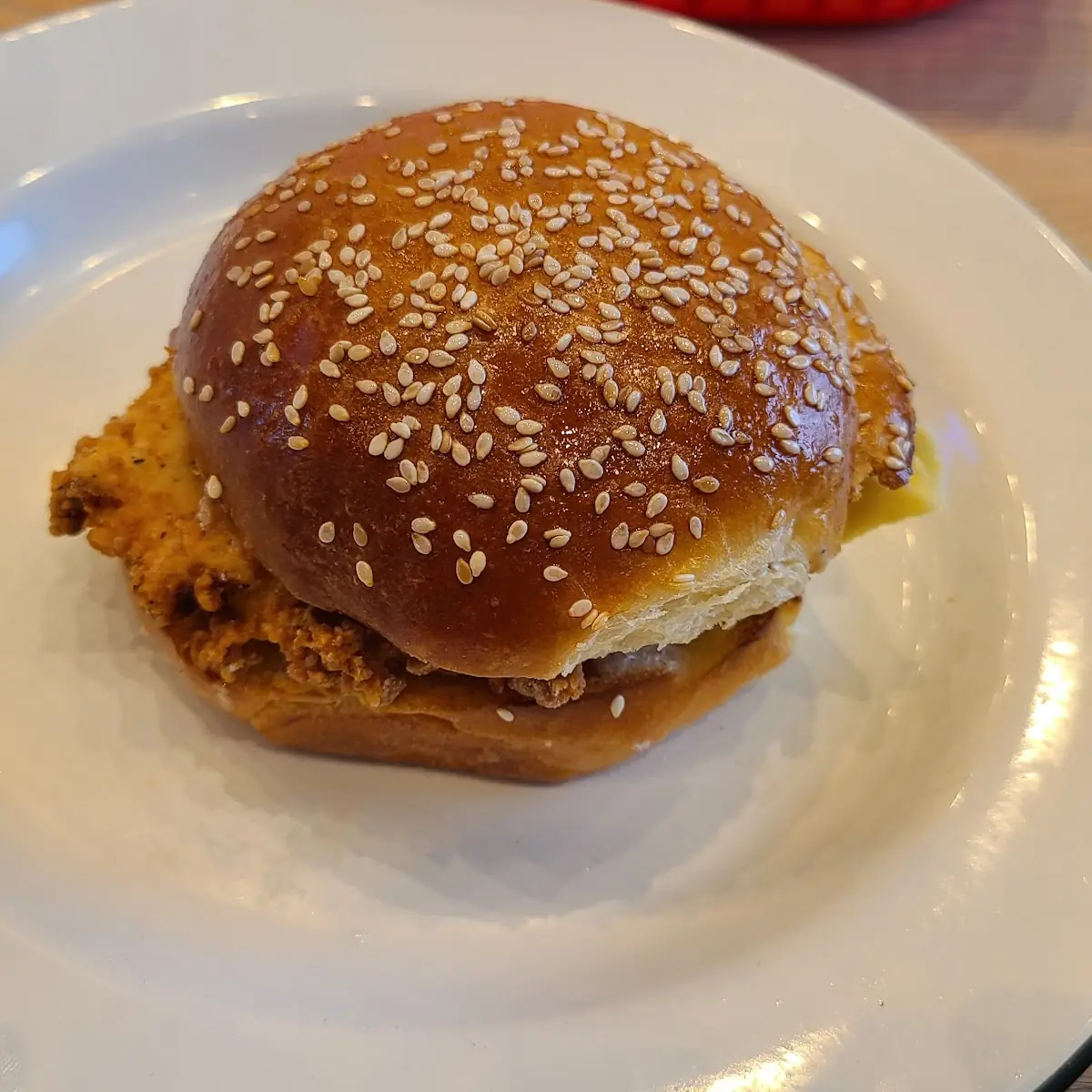 Fried Chicken Egg and Cheese