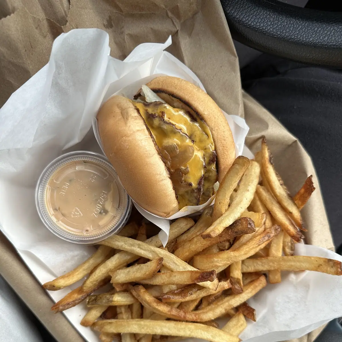 Double Cheeseburger with Fries