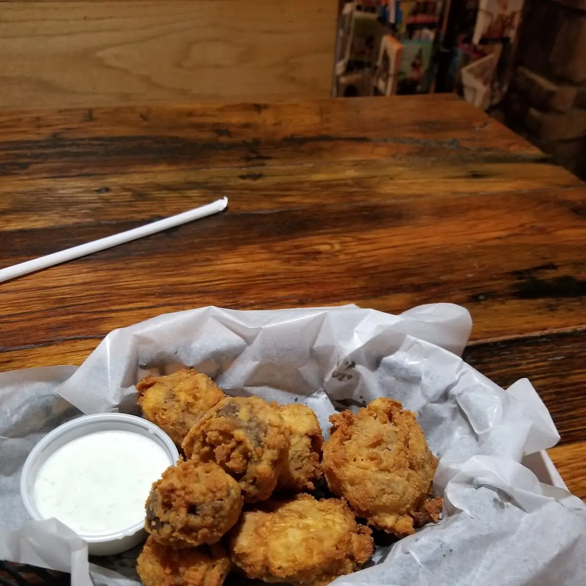 Hand-Breaded Mushrooms