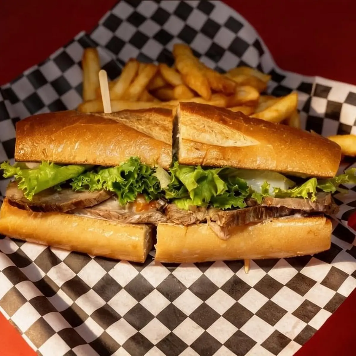 Roast Beef Hoagie with Fries