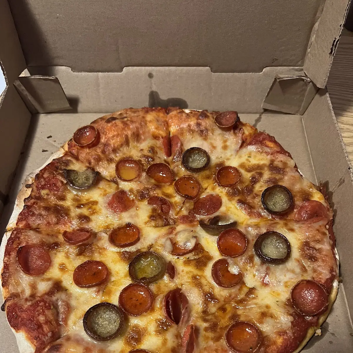 Pepperoni and Sausage Pizza
