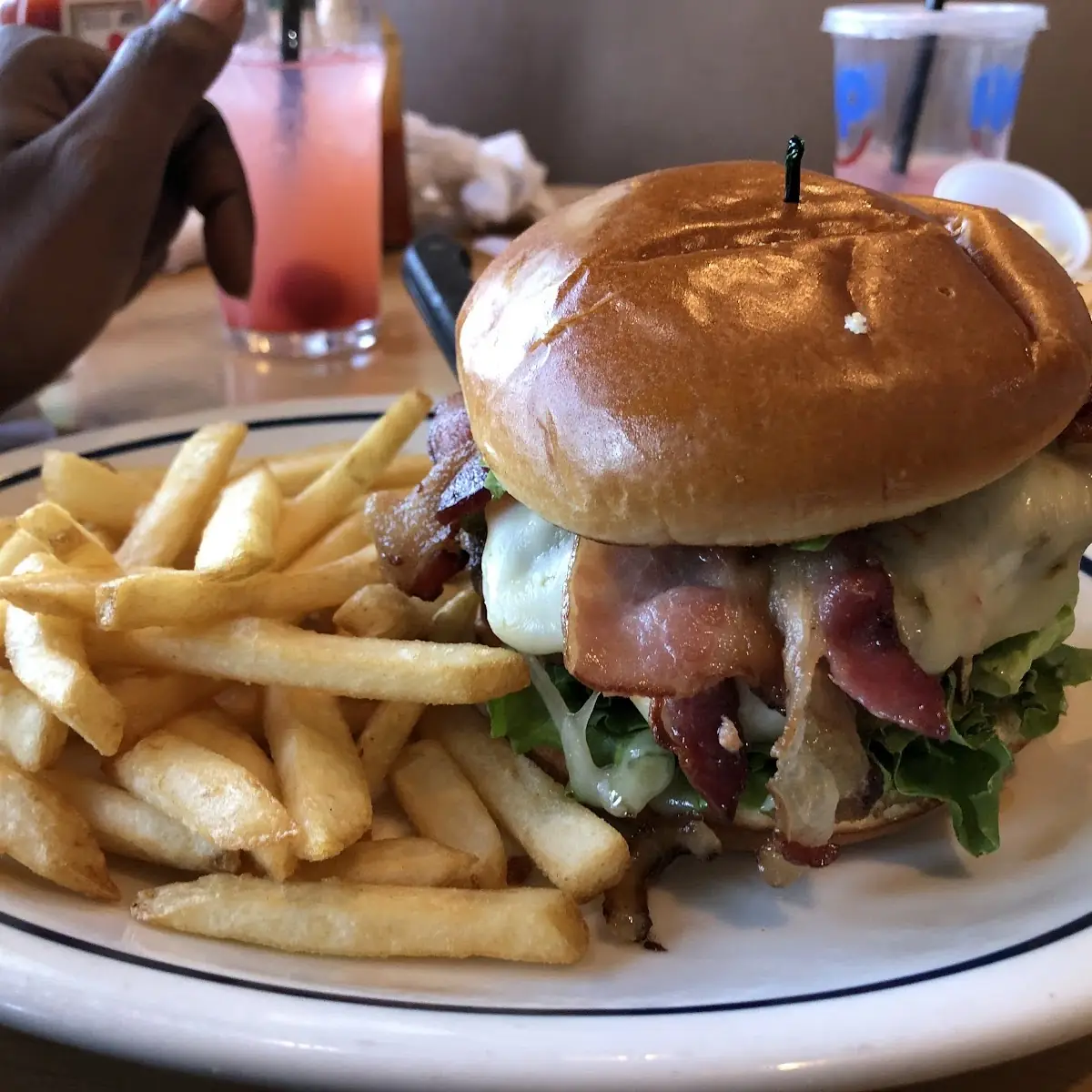 Bacon Cheeseburger and Fries