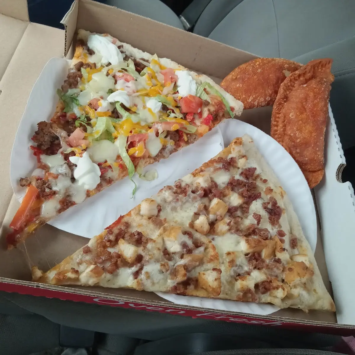 Taco and Chicken Bacon Ranch Pizzas