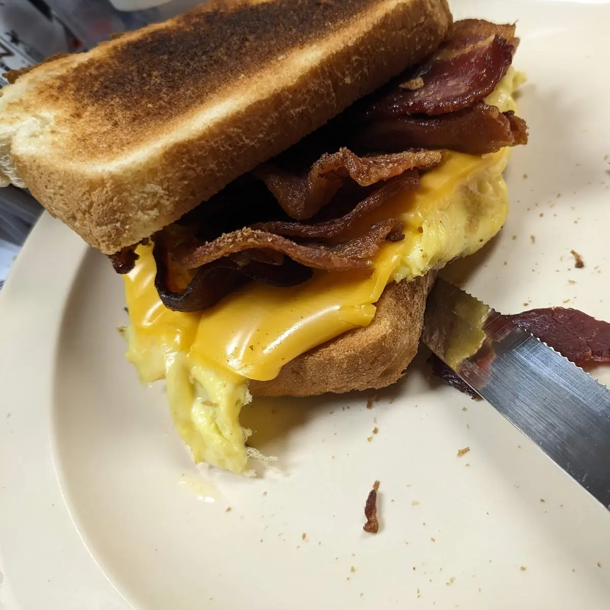 Sausage or Bacon Egg Sandwich