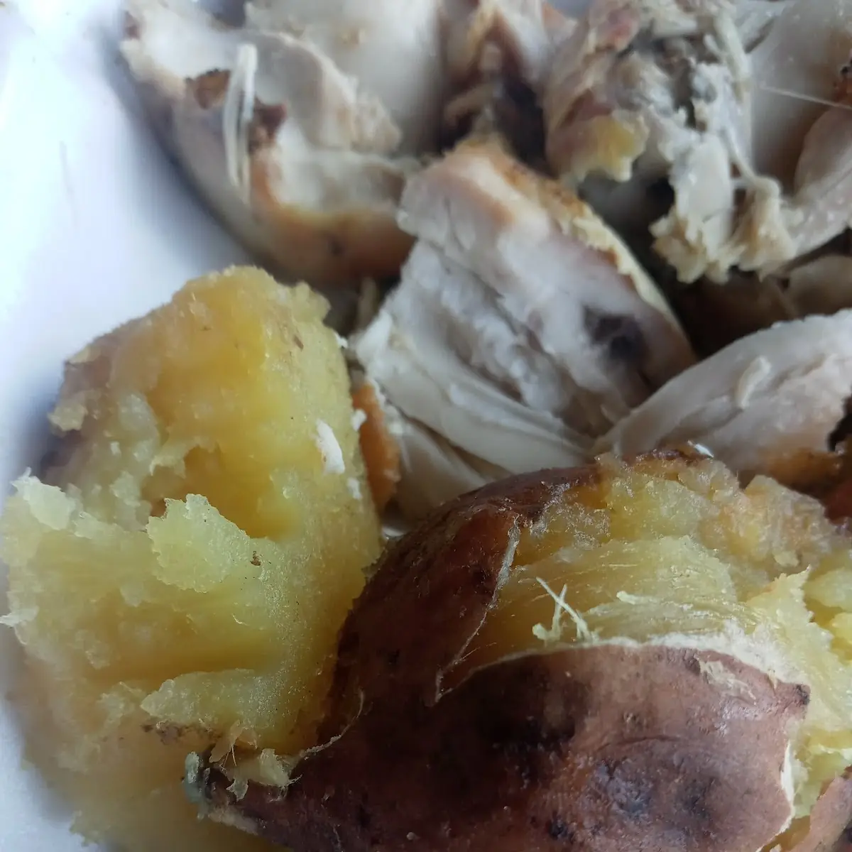 Batata Y Pollo Asado
