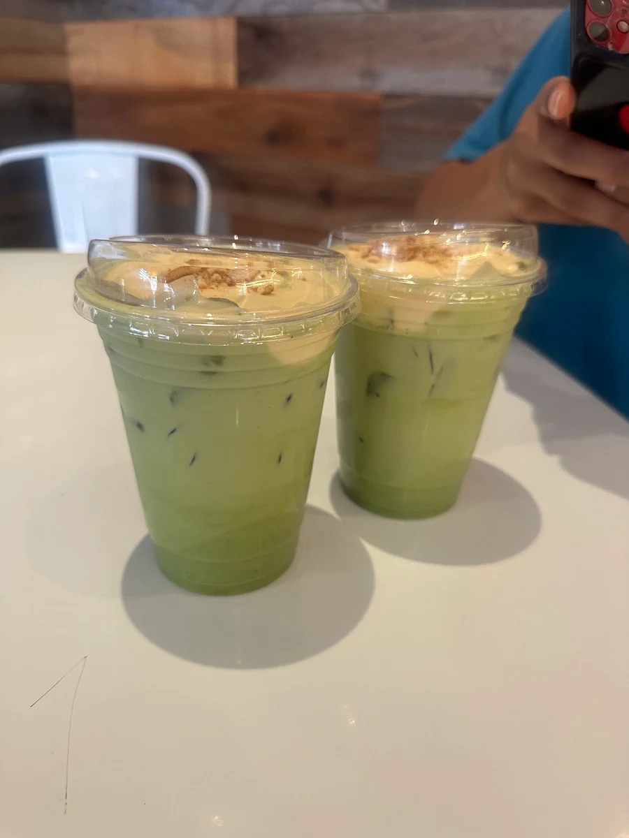 Banana Cream Matcha Latte