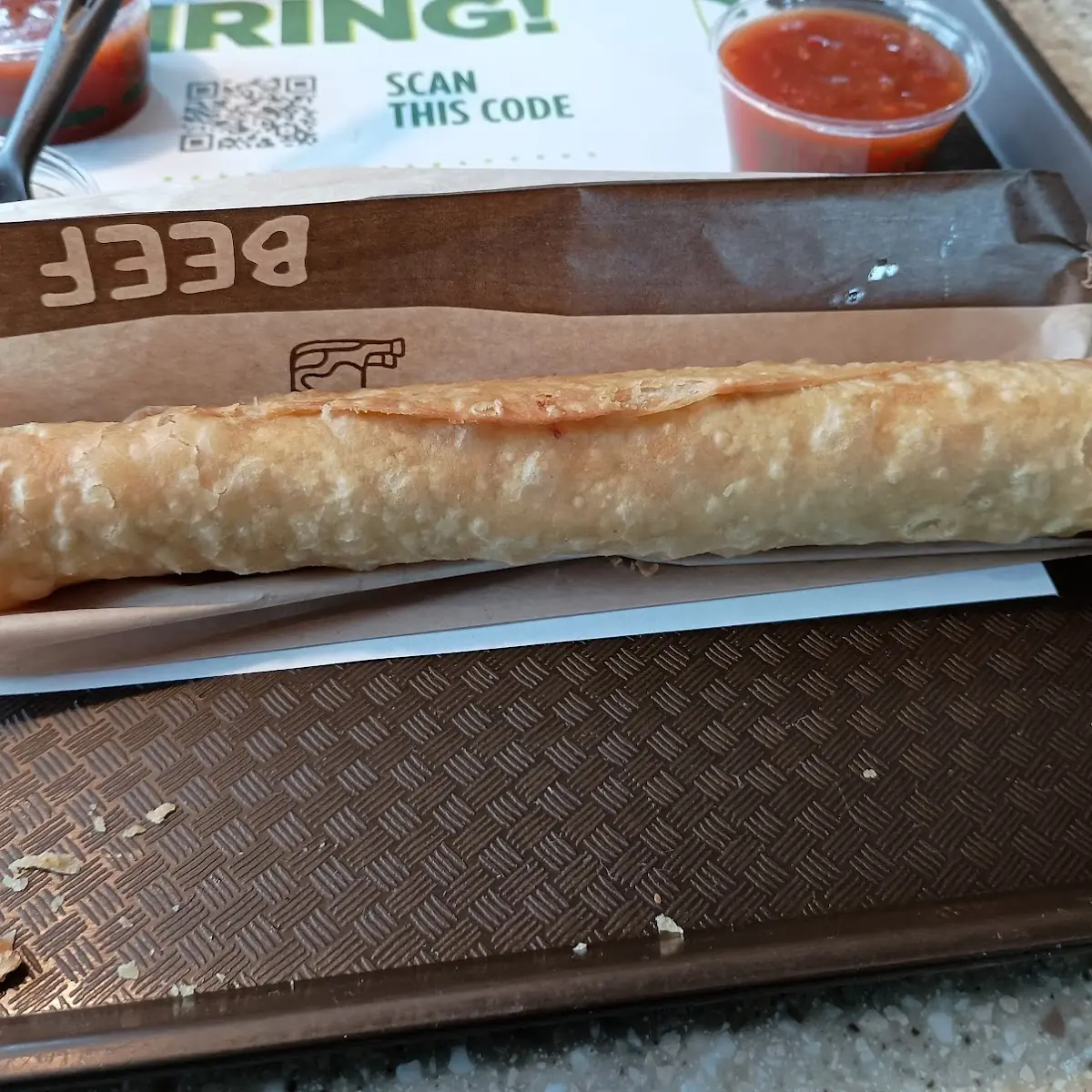 Crisp Beef Burrito
