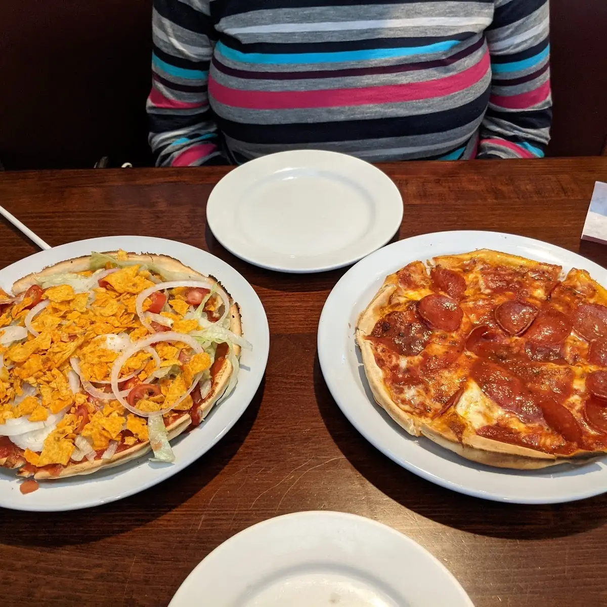 Mexican Pizza & Pepperoni Pizza