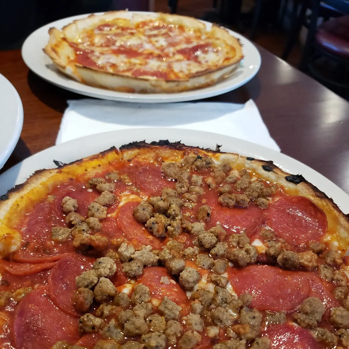 Pepperoni and Sausage Pizza