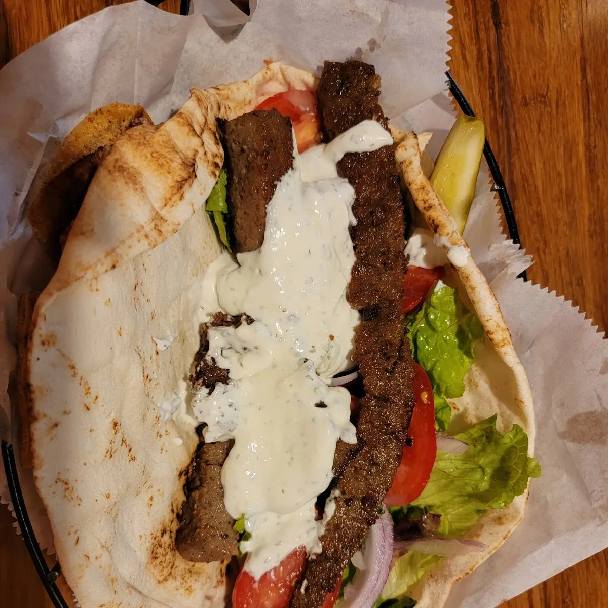 Traditional Gyro Sandwich