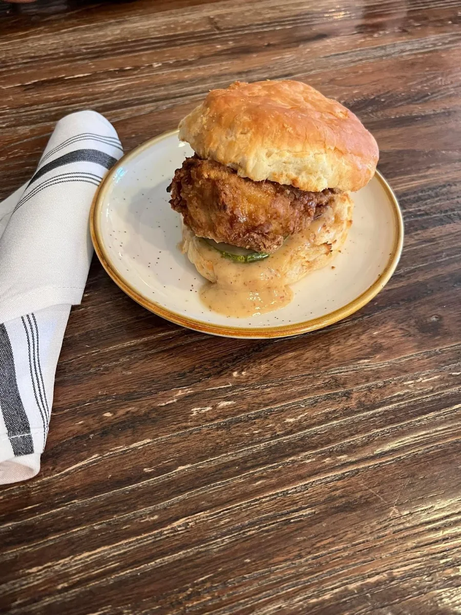 Maple-Glazed Chicken Biscuit
