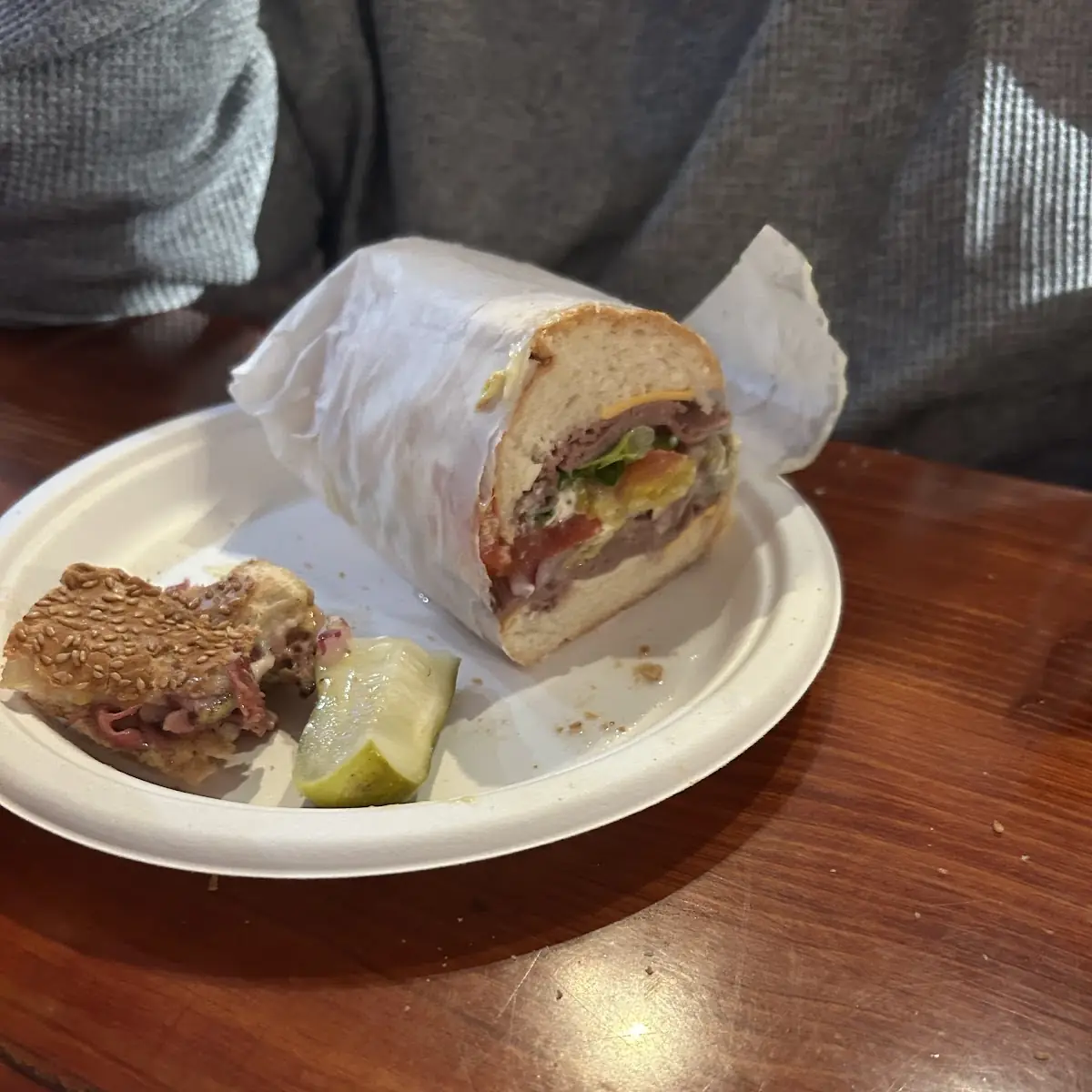 Roast Beef Sandwich with Everything