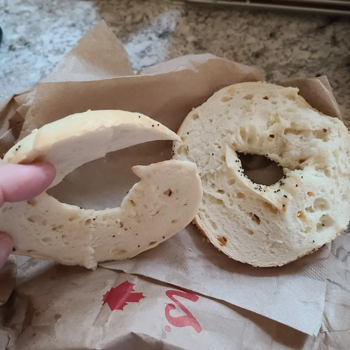 Not Properly Cut Bagel