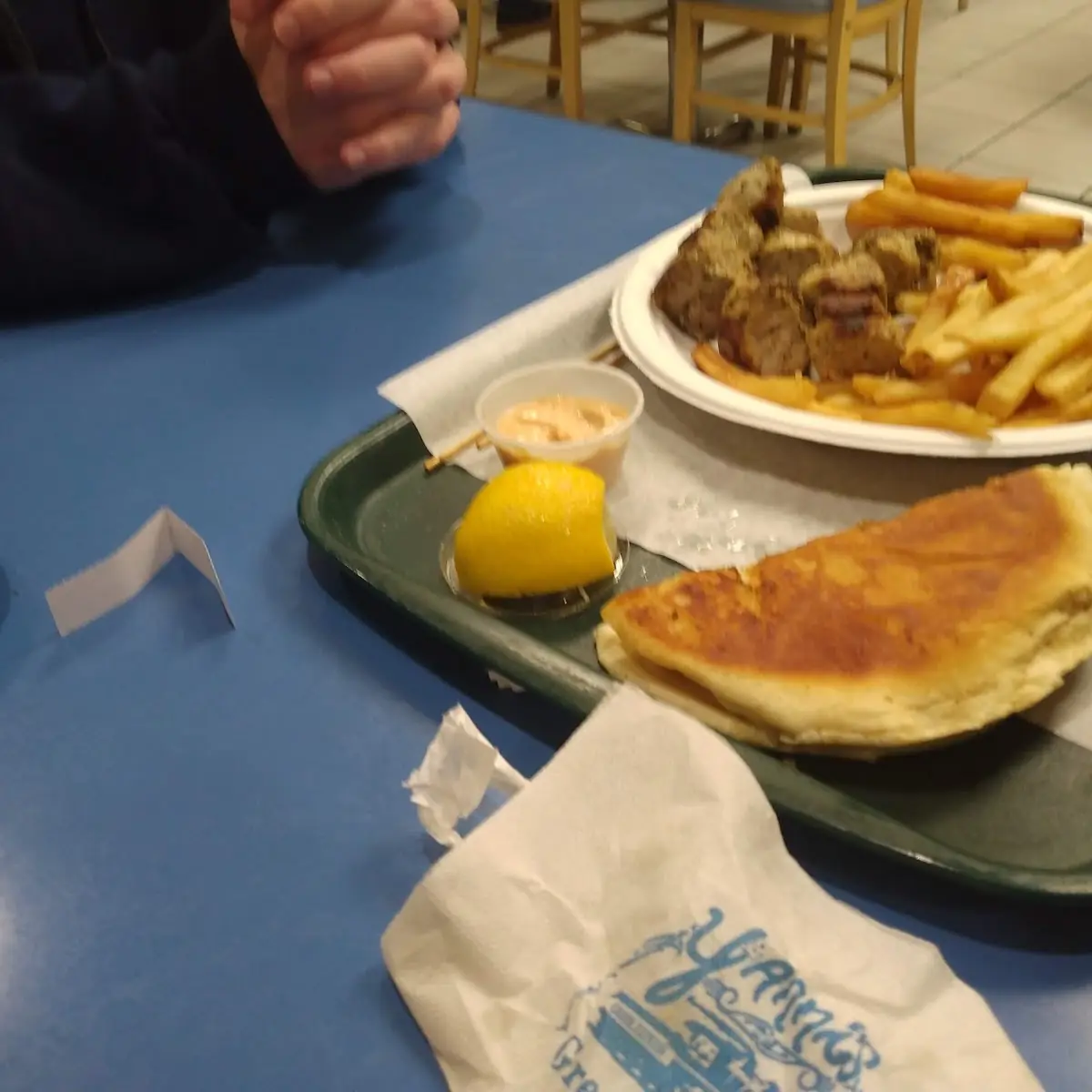 Double Souvlaki Plate