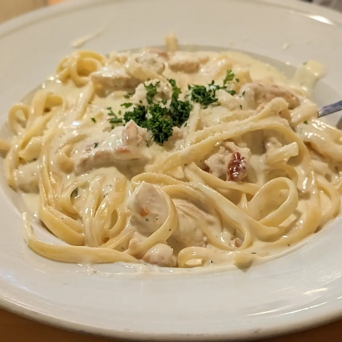 Fettuccine Alfredo with Chicken