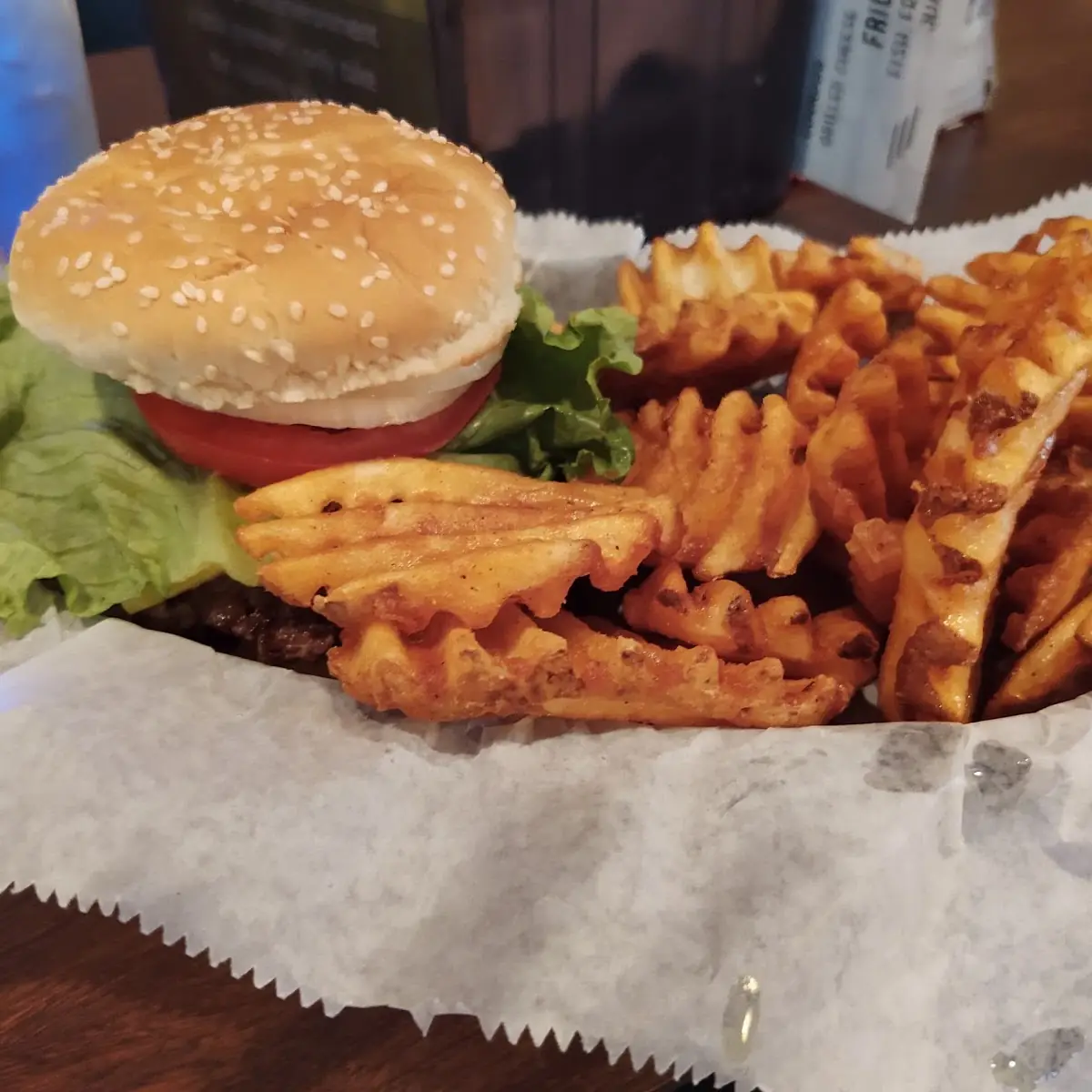 Burger and Fries