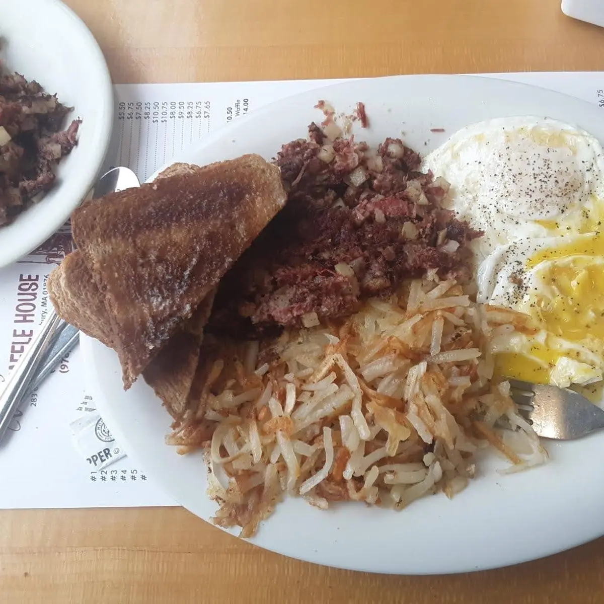 #16. 2 Eggs and Corned Beef Hash