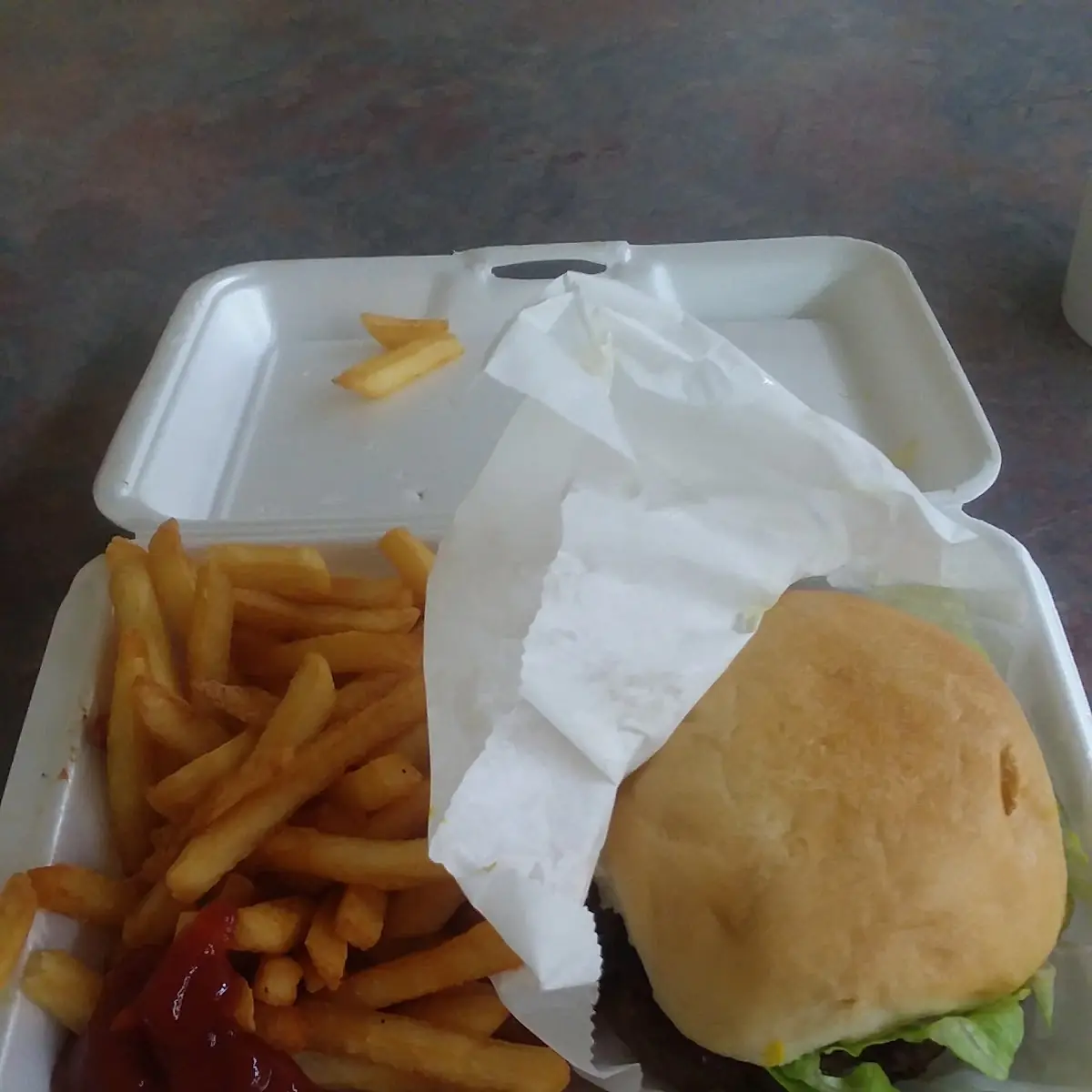 Burger and Fries