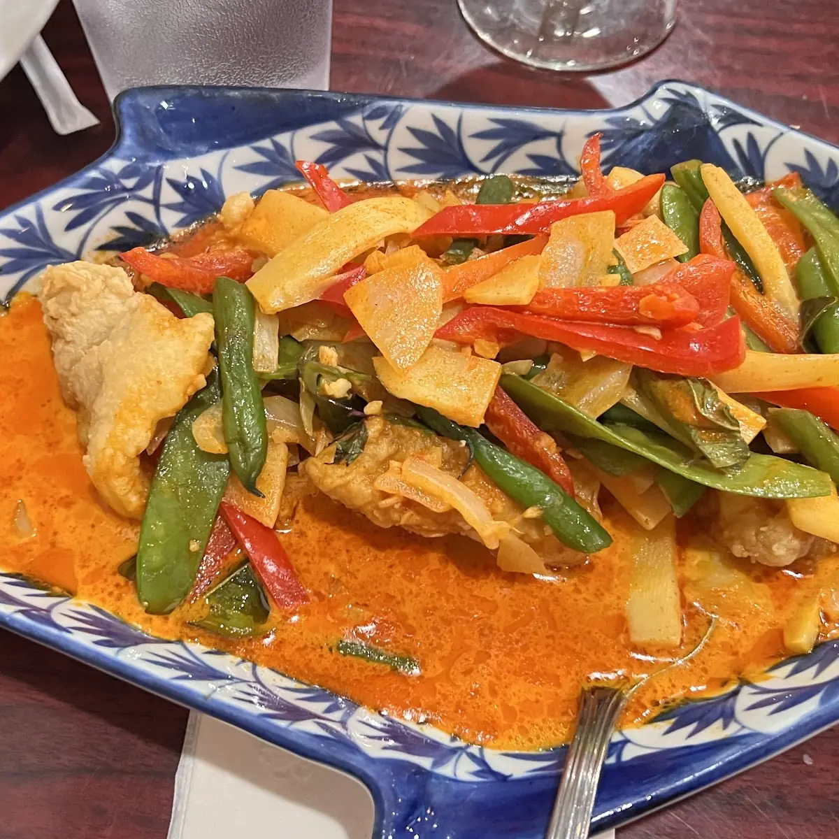 Pla-Pad-Prik Deep Fried Fish Filet