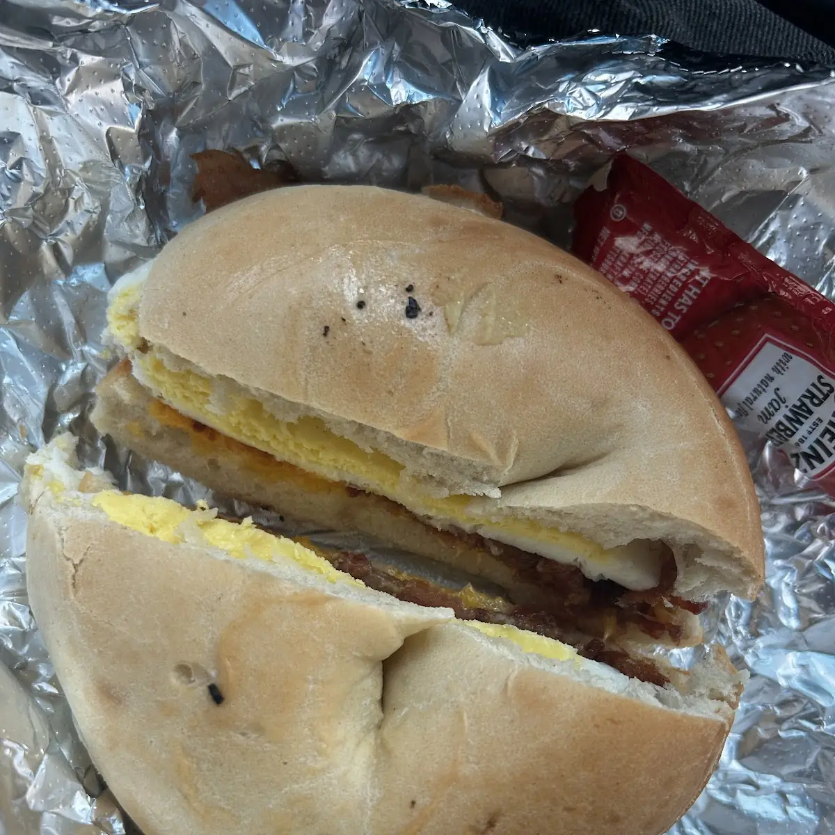 Bacon Egg and Cheese Bagel with Butter