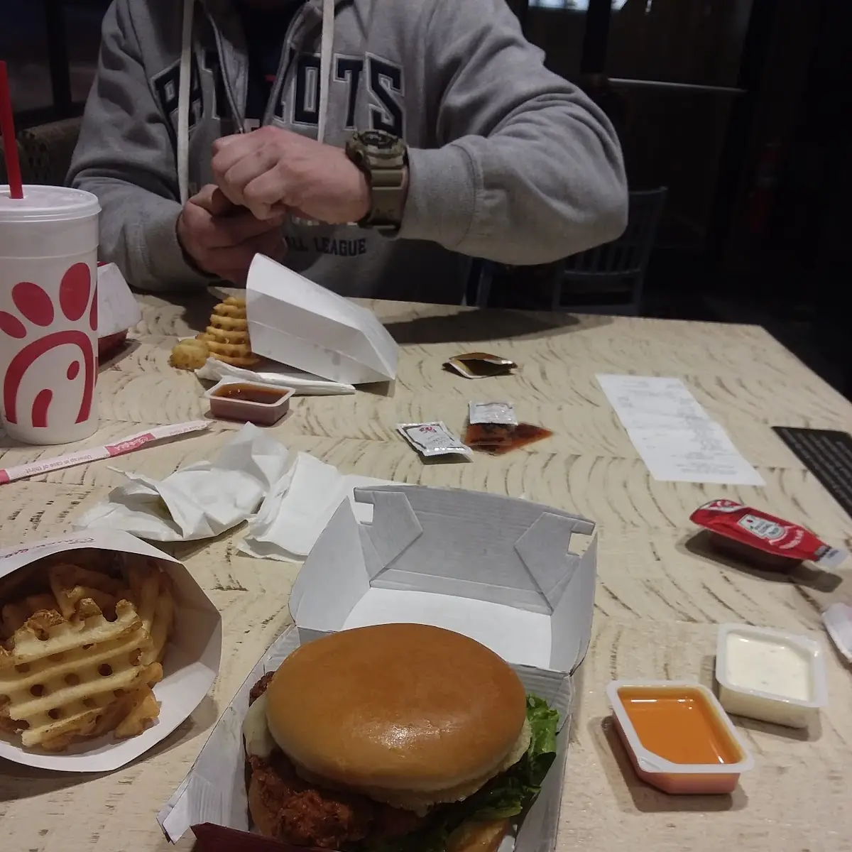Chicken Sandwich Waffle Fries