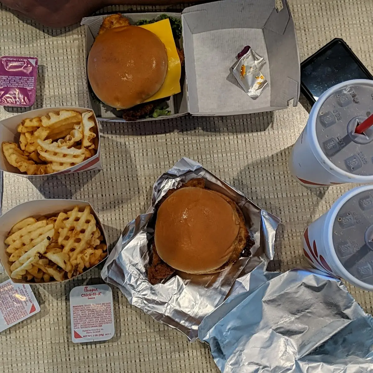 Spicy Chicken Sandwich Combo with Fried Potatoes