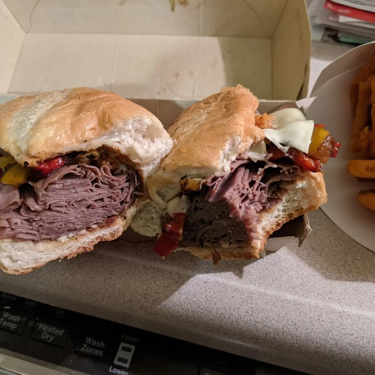 Fire Roasted Philly Cheese Steak Sandwich