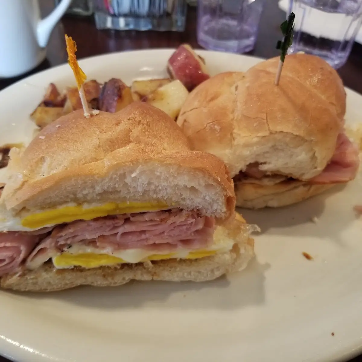 Ham Egg and Cheese Sandwich