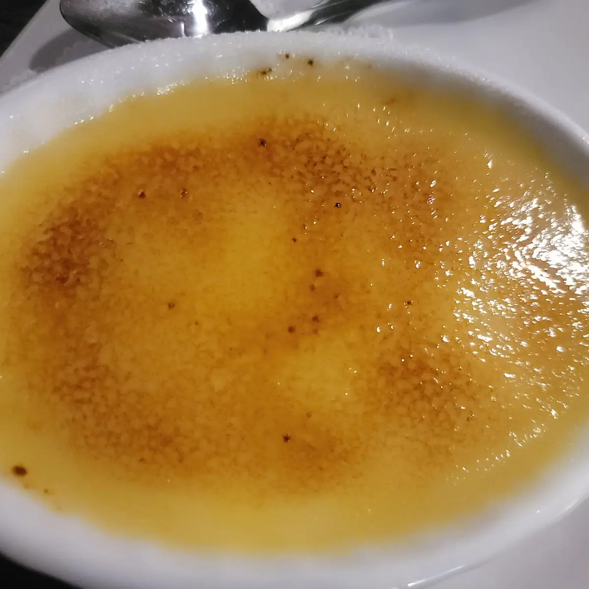 Green Irish Cream Creme Brulee