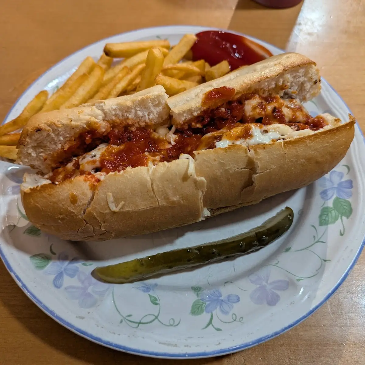 Meatball Parmigiana Sub
