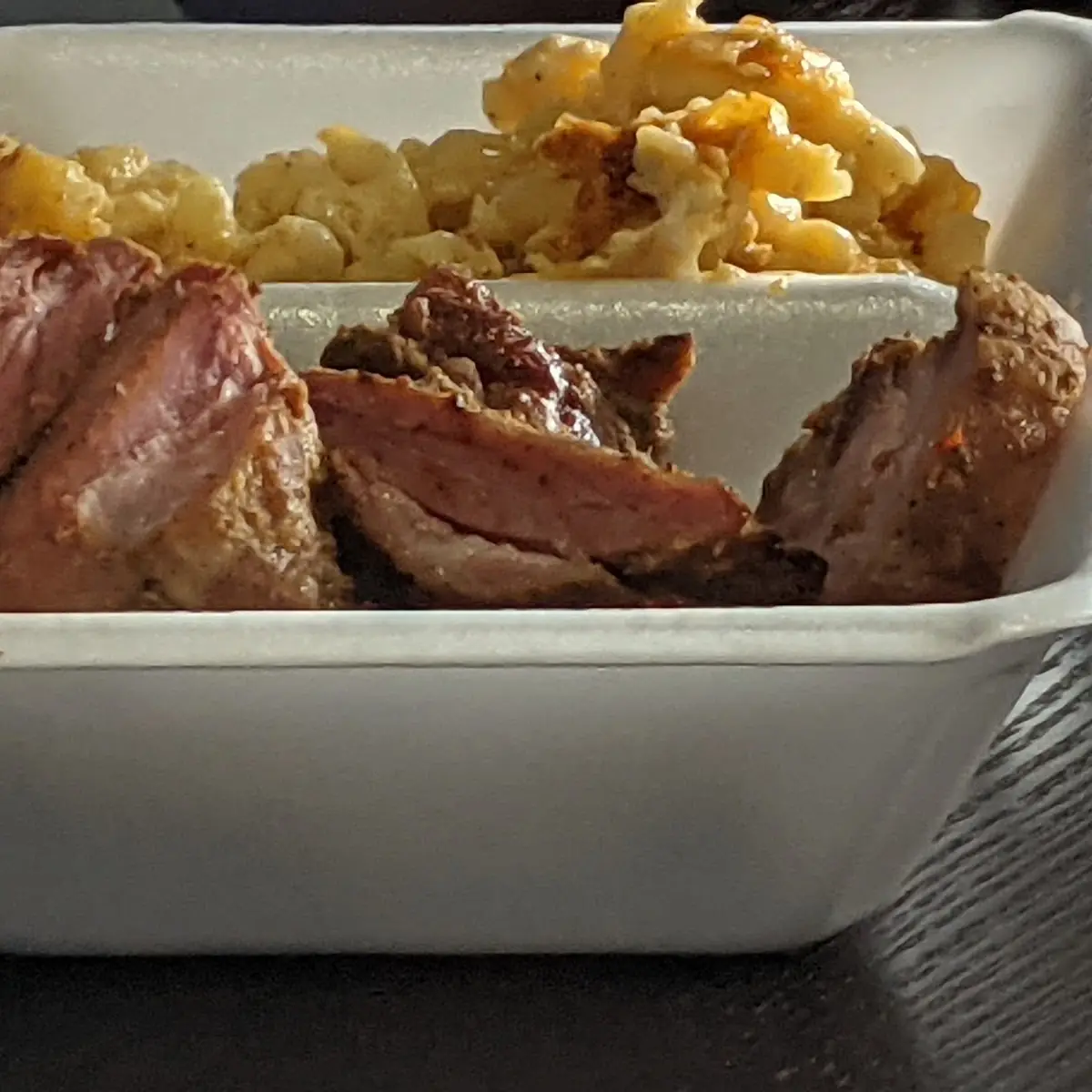 Rib Tips and Mac and Cheese