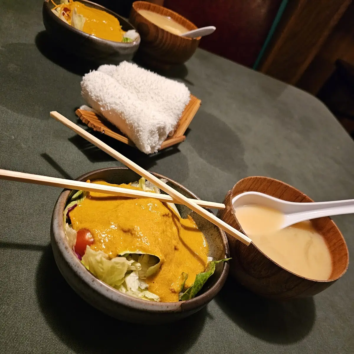 Miso Soup and Salad