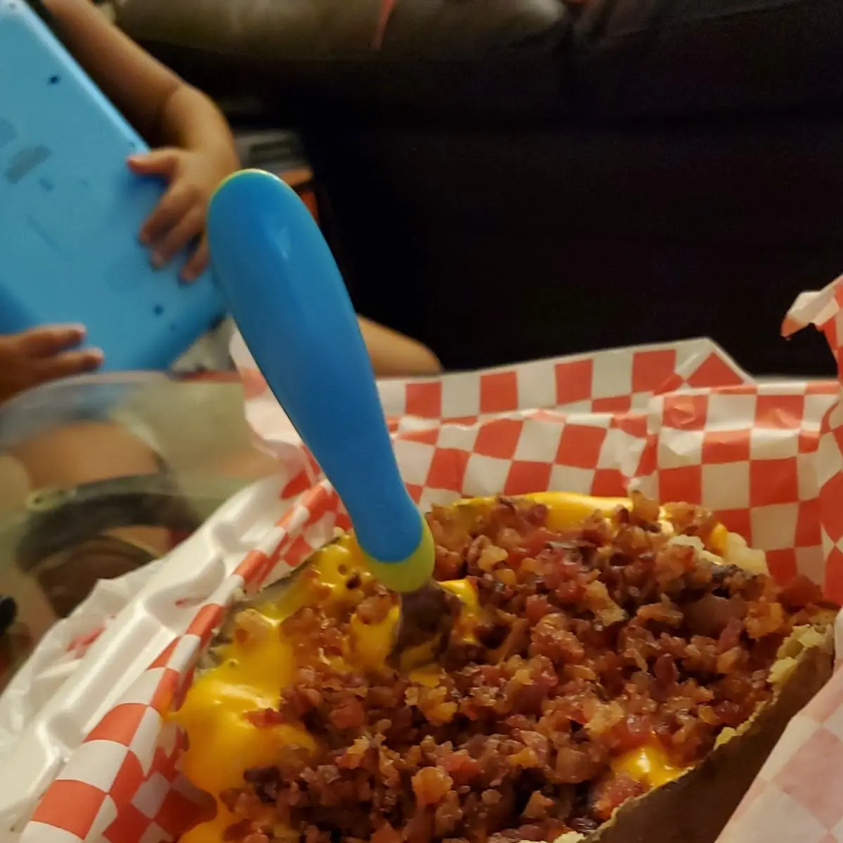 Baked Potato with Cheese and Bacon