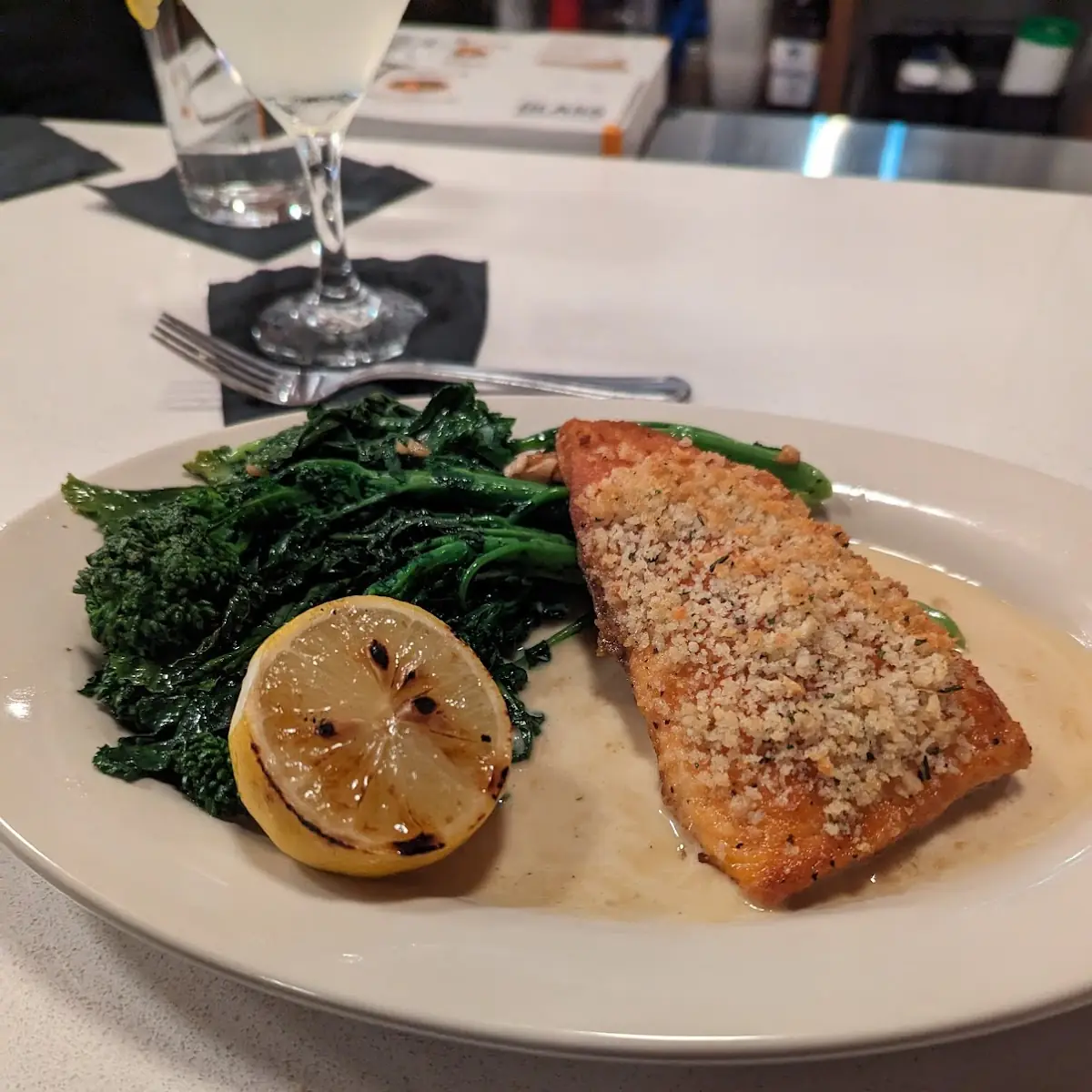 Salmon Oreganata