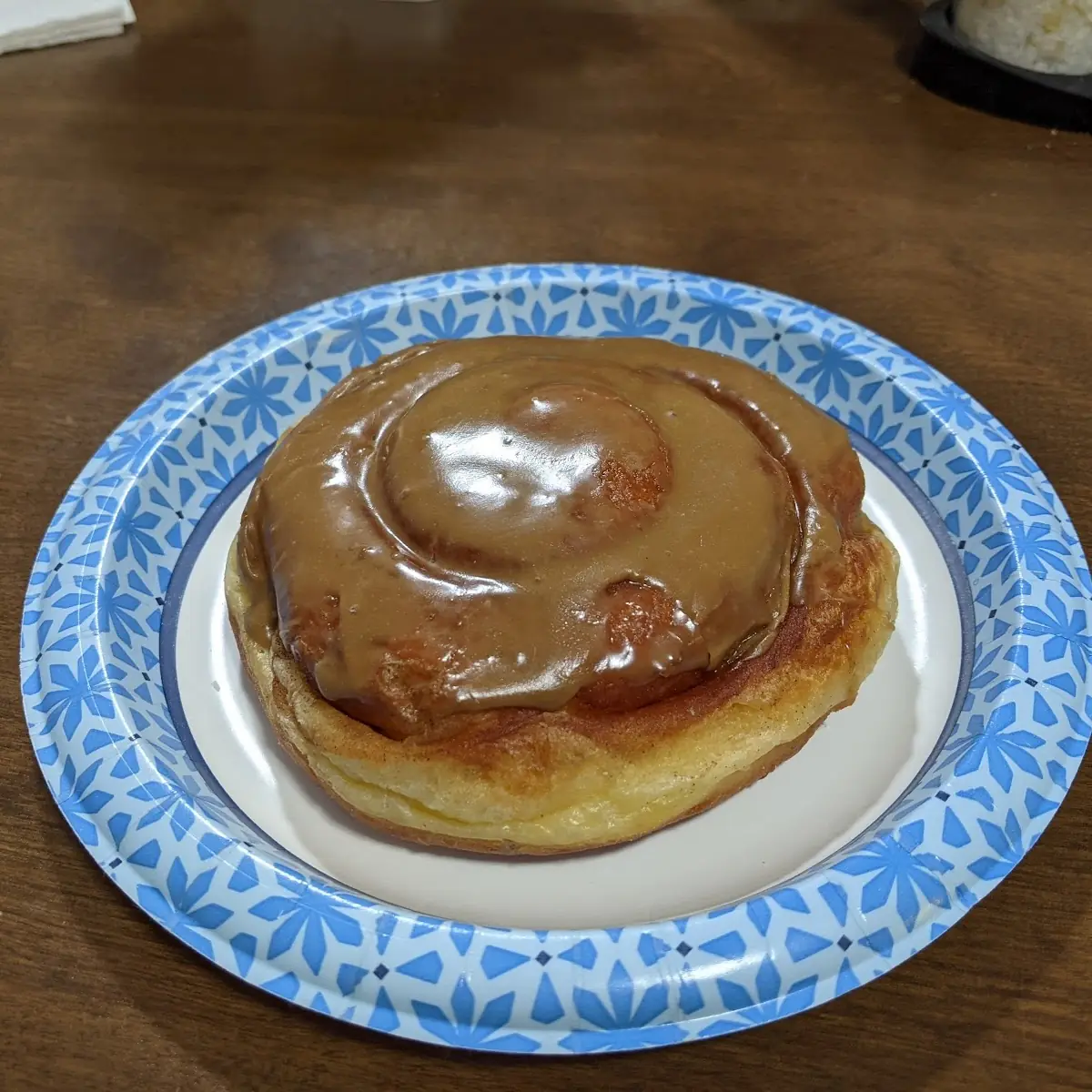 Maple Iced Cinnamon Roll