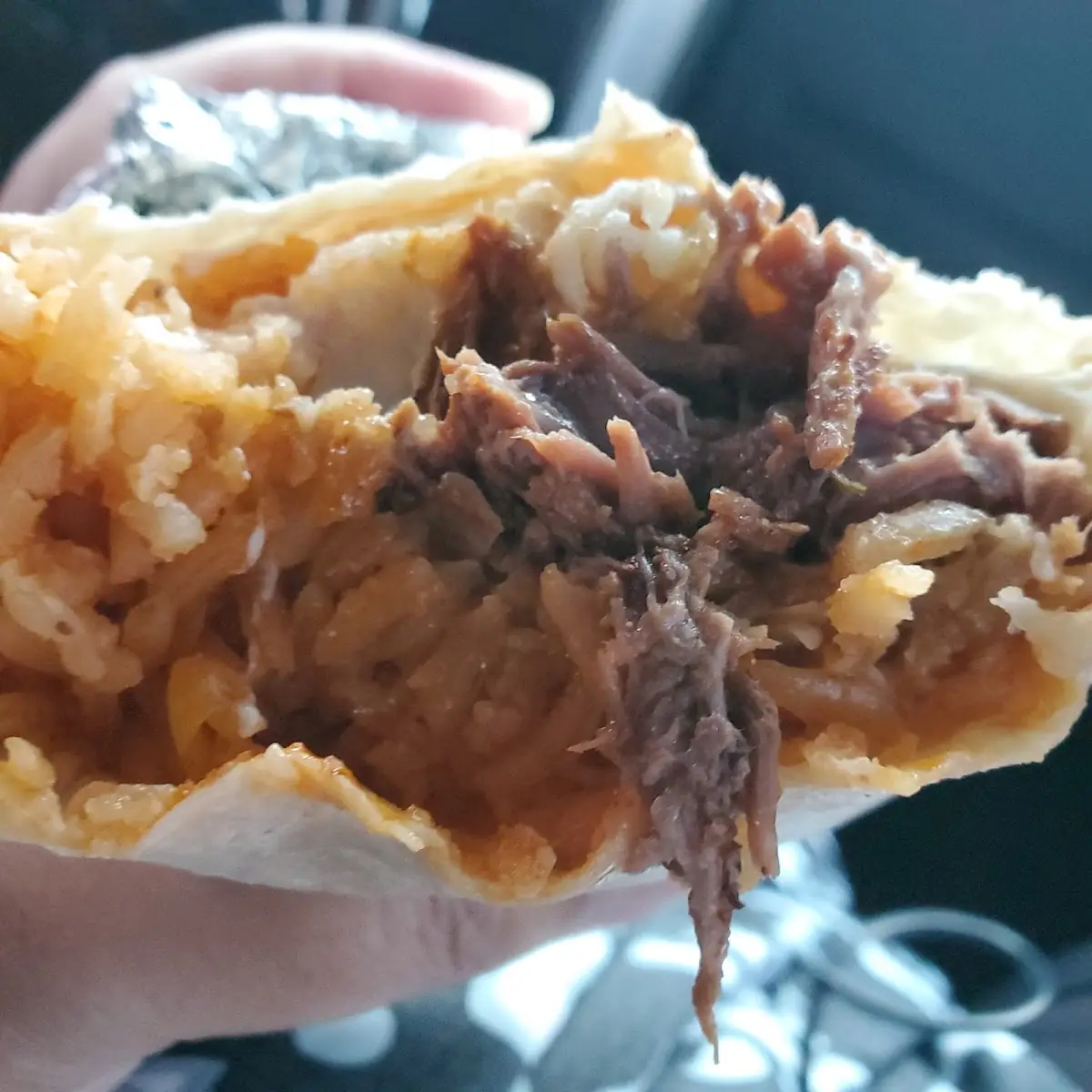 Shredded Beef Burrito