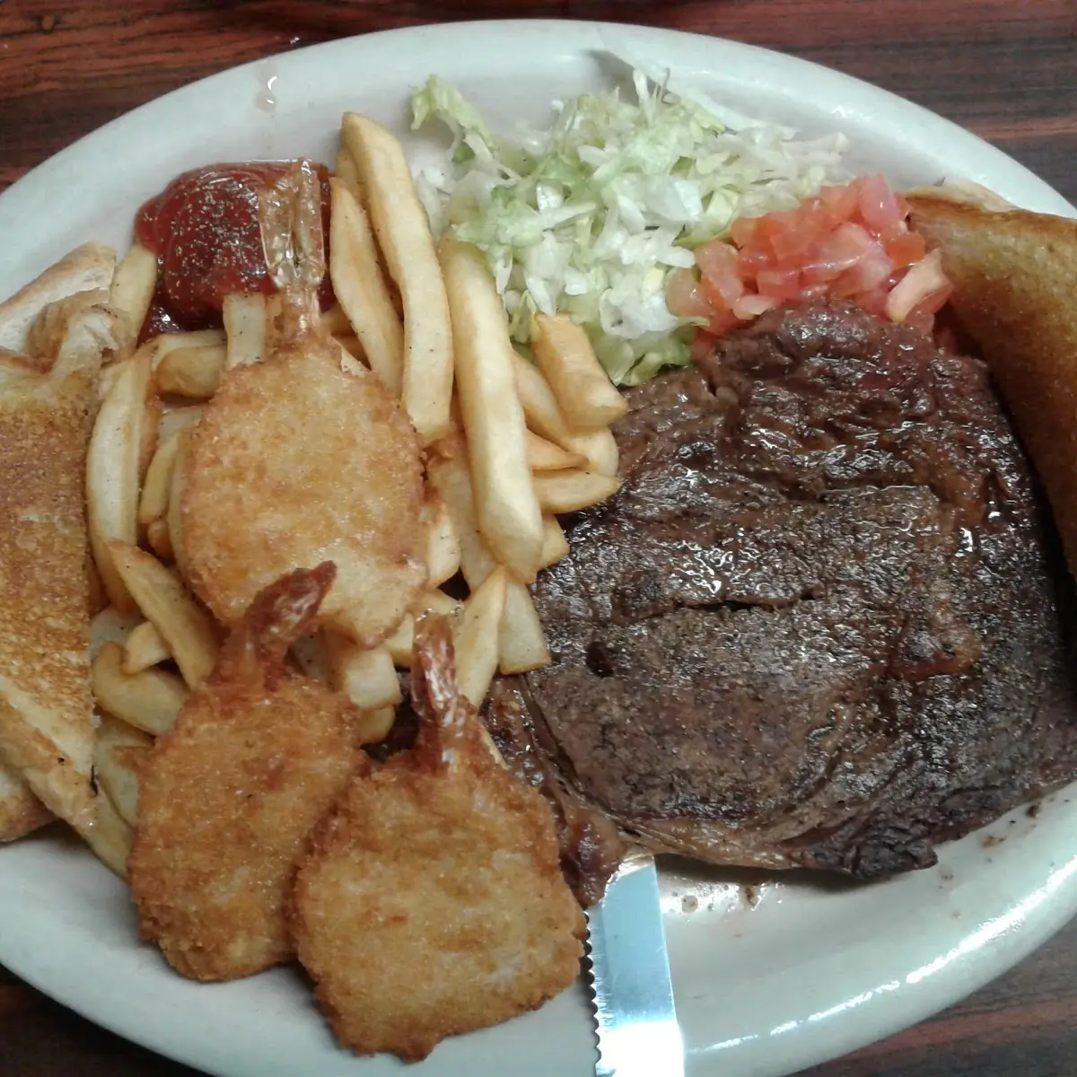 Ribeye Steak and Shrimp