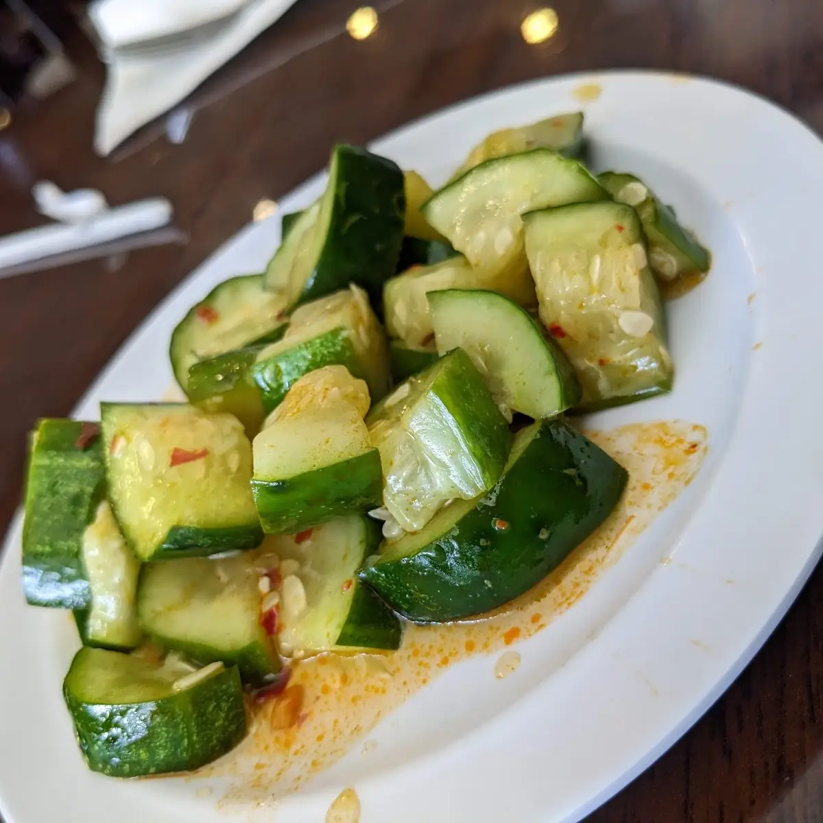 Pickled Cucumbers and Jasmine Tea