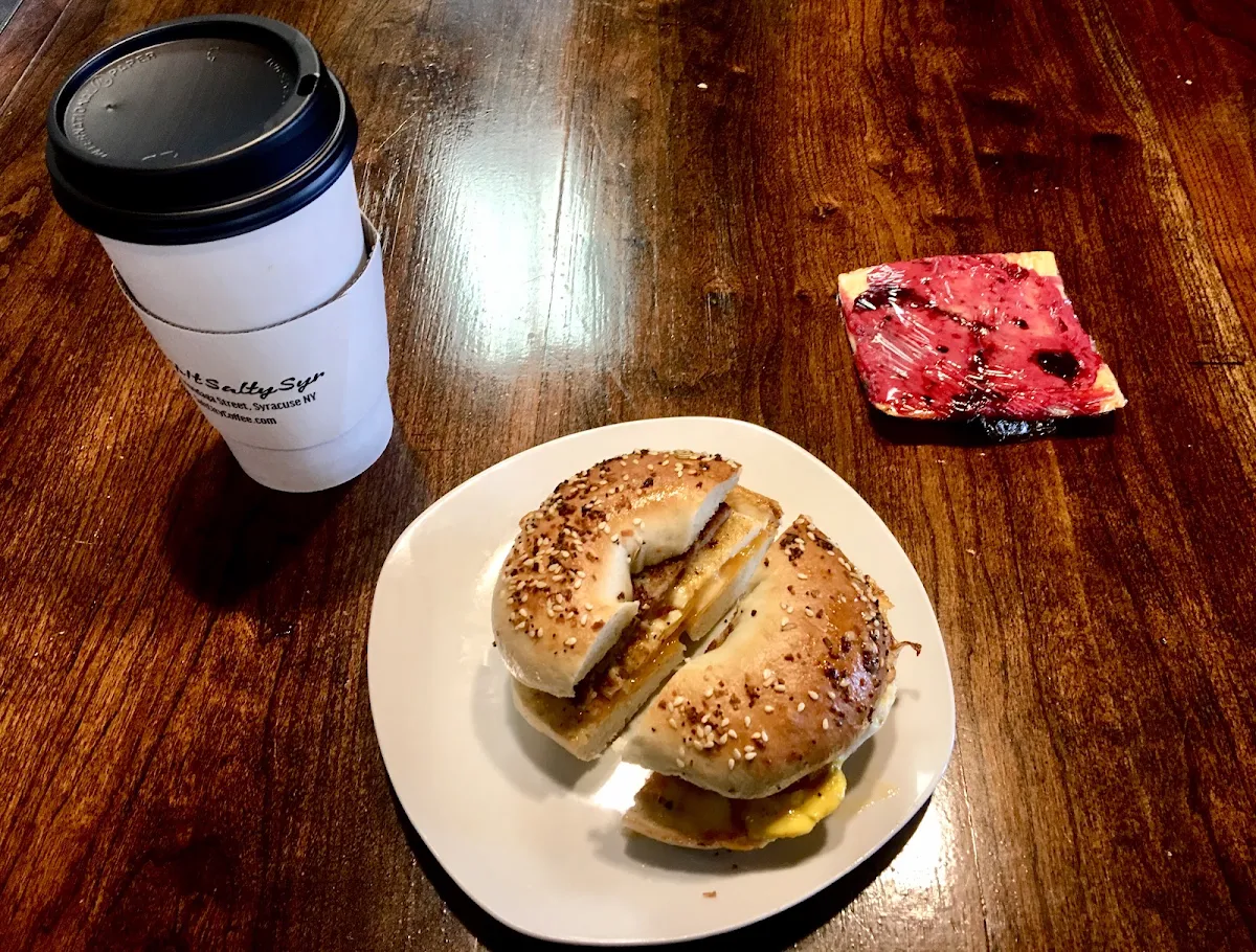 Sausage Bagel Sandwich